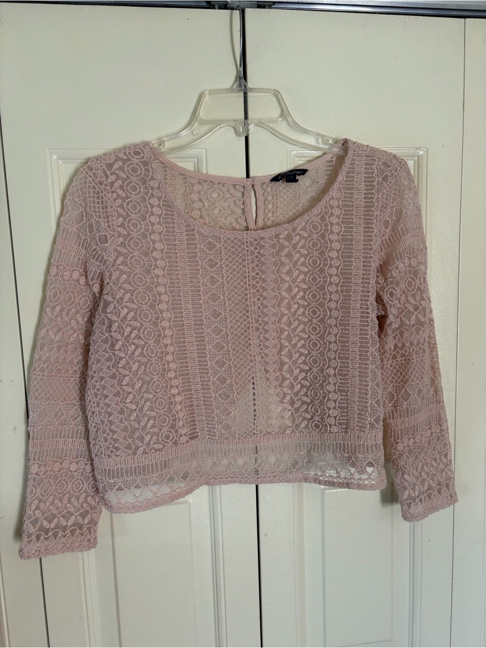 American Eagle Fairy Coquette Cottage Romantic Top Lacey Sheer Feminine sz SM/P